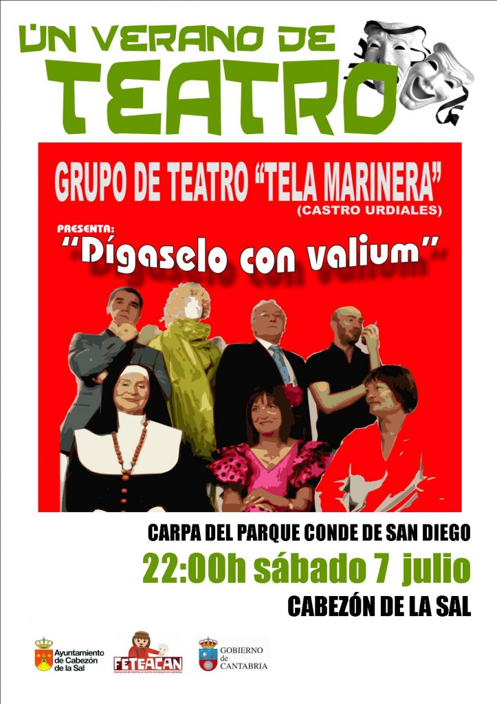 Cartel Teatro Julio Sábado 7 de Julio. Tela Marinera