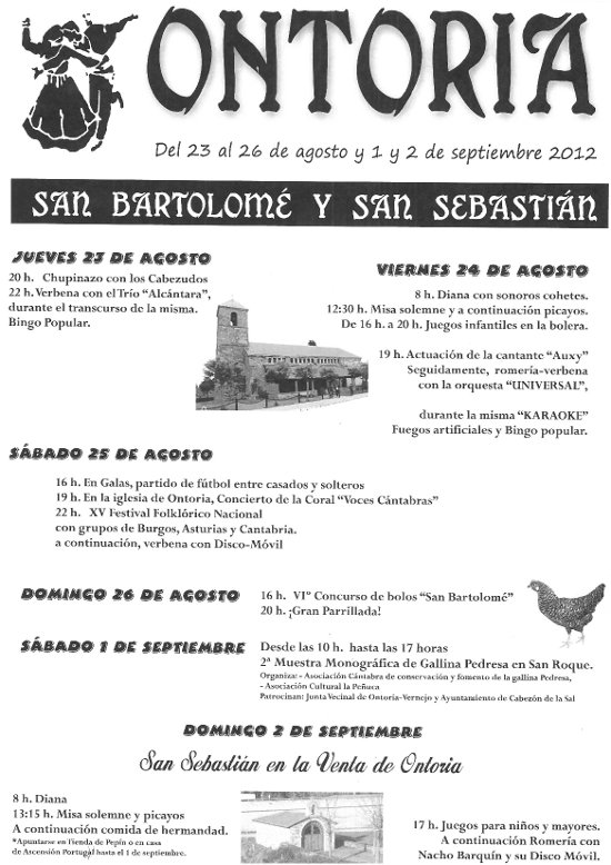 Cartel Fiestas San Bartolomé y San Sebastián